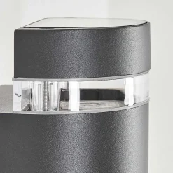 Applique Murale D'Exterieur Edevik Anthracite, 2 Lumieres, Detecteur De Mouvement