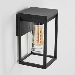 Applique Murale D'Exterieur Palanga Noir, 1 Lumiere