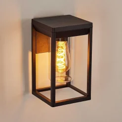 Applique Murale D'Exterieur Palanga Noir, 1 Lumiere