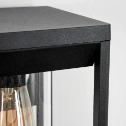 Applique Murale D'Exterieur Palanga Noir, 1 Lumiere