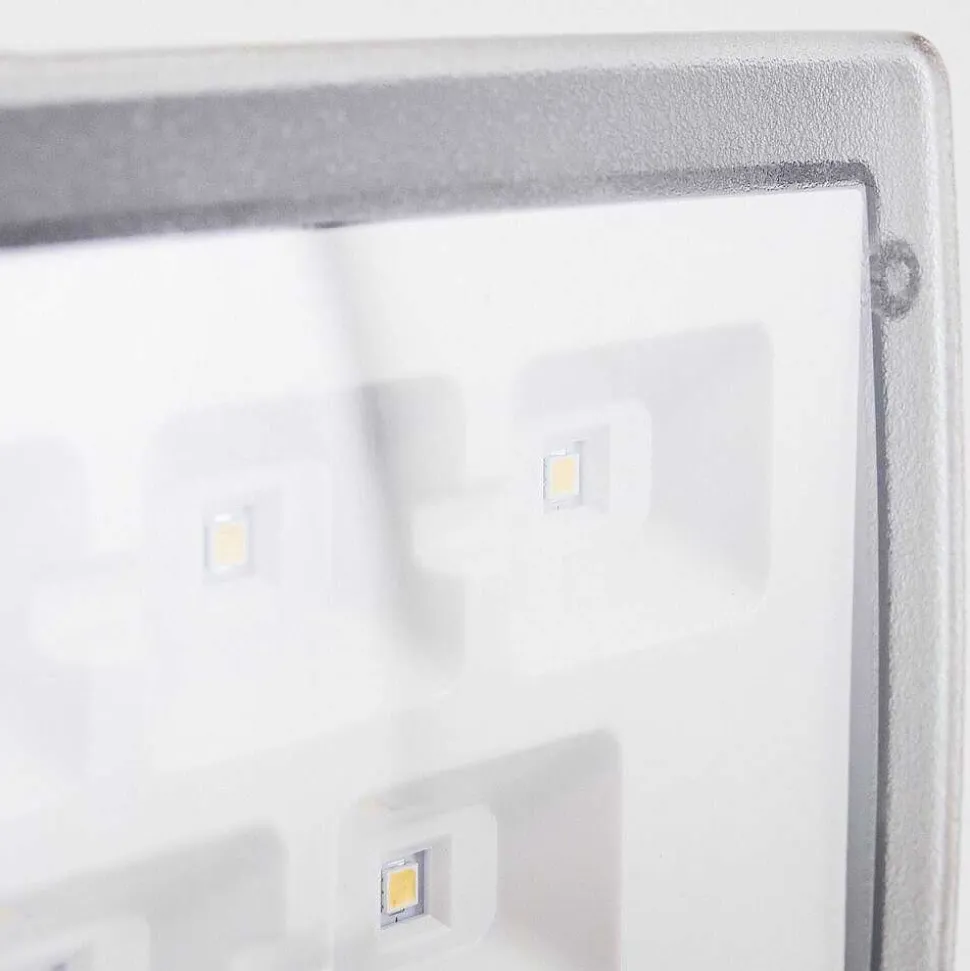 Applique Murale D'Exterieur Loit Led Blanc, 1 Lumiere, Detecteur De Mouvement