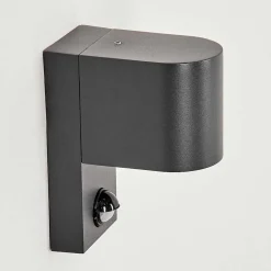 Applique Murale D'Exterieur Kingstown Anthracite, Transparent, 1 Lumiere, Detecteur De Mouvement