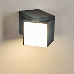 Applique Murale D'Exterieur Swanek Led Anthracite, 1 Lumiere