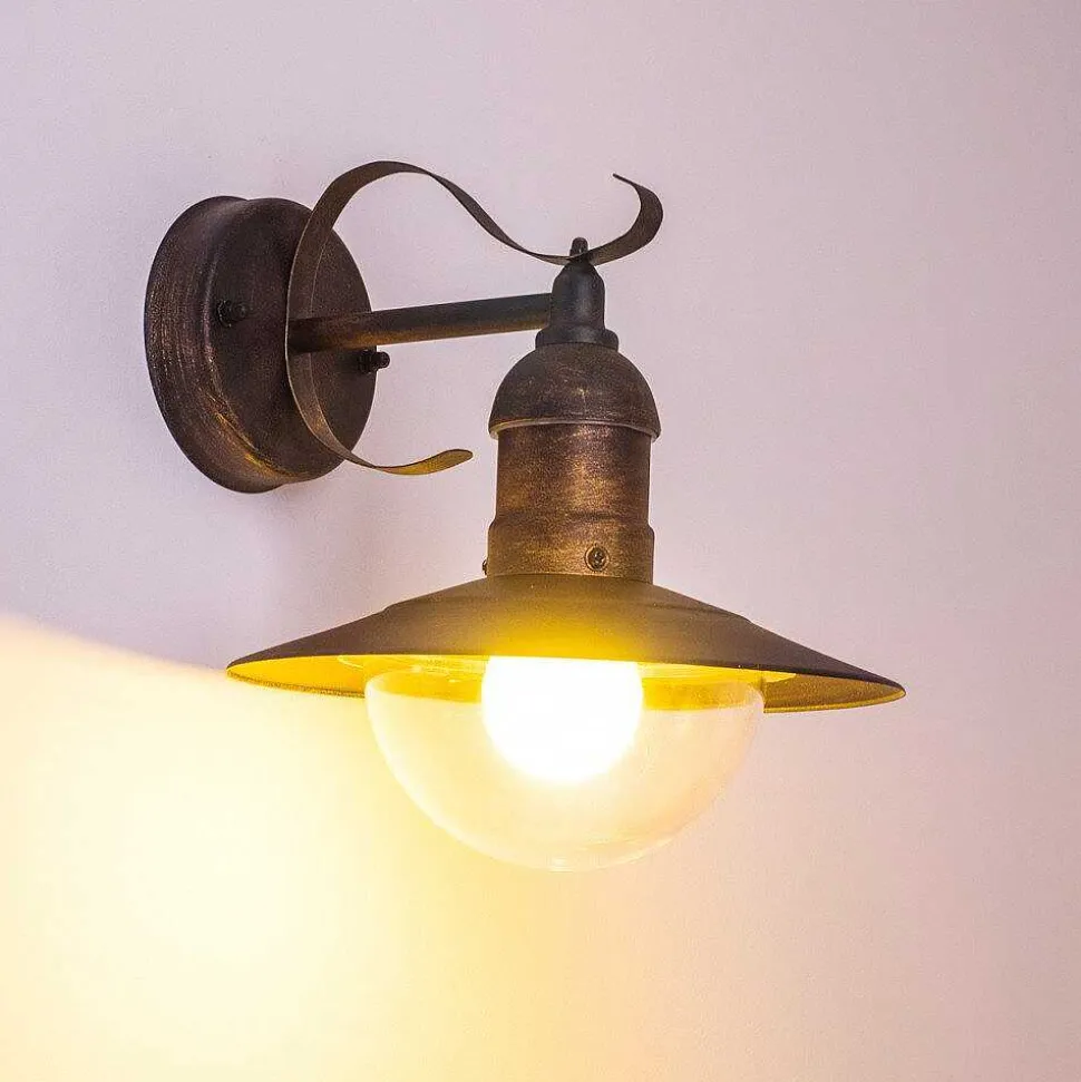 Applique Murale D\\'Exterieur Broni Rouille, 1 Lumiere