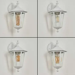 Applique Murale D'Exterieur Valtimo Blanc, 1 Lumiere