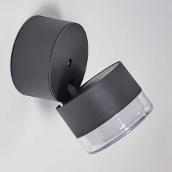 Applique Murale D'Exterieur Papagayos Led Anthracite, 1 Lumiere, Changeur De Couleurs