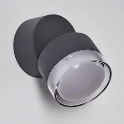 Applique Murale D'Exterieur Papagayos Led Anthracite, 1 Lumiere, Changeur De Couleurs