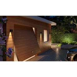 Applique Murale D'Exterieur Philips Hue Resonate Led Noir, 1 Lumiere, Changeur De Couleurs