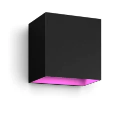 Applique Murale D'Exterieur Philips Hue Resonate Led Noir, 1 Lumiere, Changeur De Couleurs