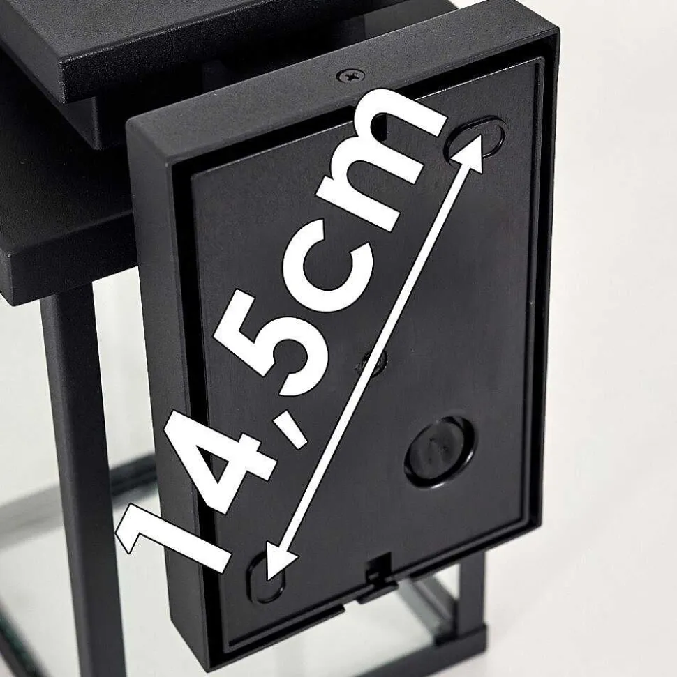 Applique Murale D'Exterieur Tieva Noir, 1 Lumiere