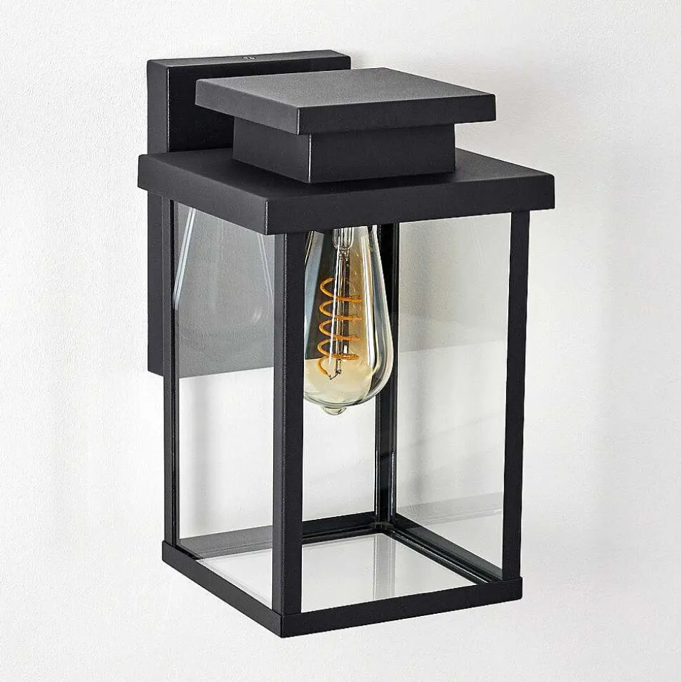 Applique Murale D'Exterieur Tieva Noir, 1 Lumiere