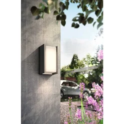 Applique Murale D'Exterieur Set X 2 Philips Hue Turaco Led Anthracite, 1 Lumiere