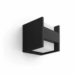 Applique Murale D'Exterieur Philips Hue White Fuzo Led Noir, 1 Lumiere