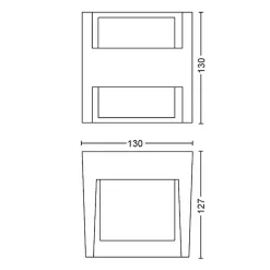 Applique Murale D'Exterieur Philips Hue White Fuzo Led Noir, 1 Lumiere