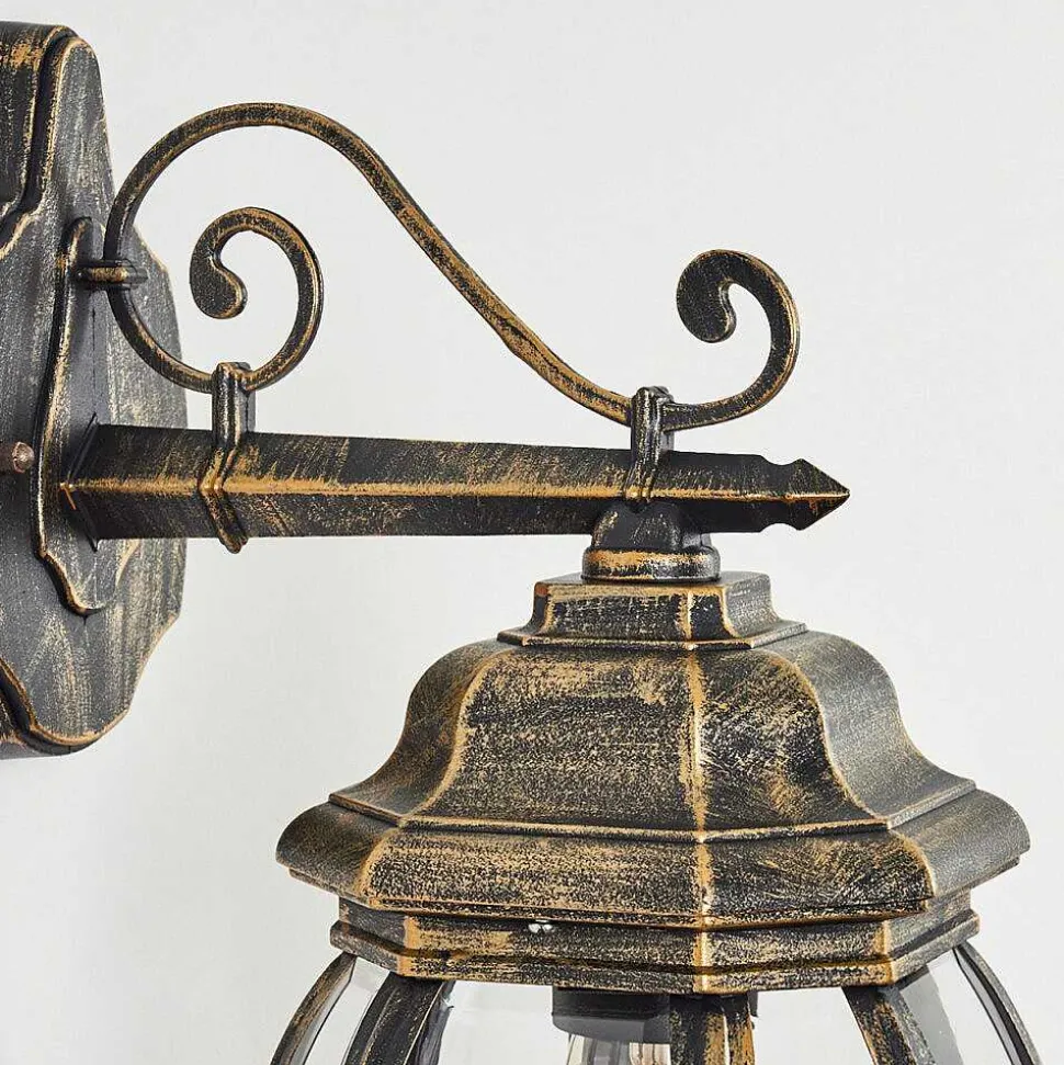 Applique Murale D'Exterieur Lentua Brun, Or, 1 Lumiere