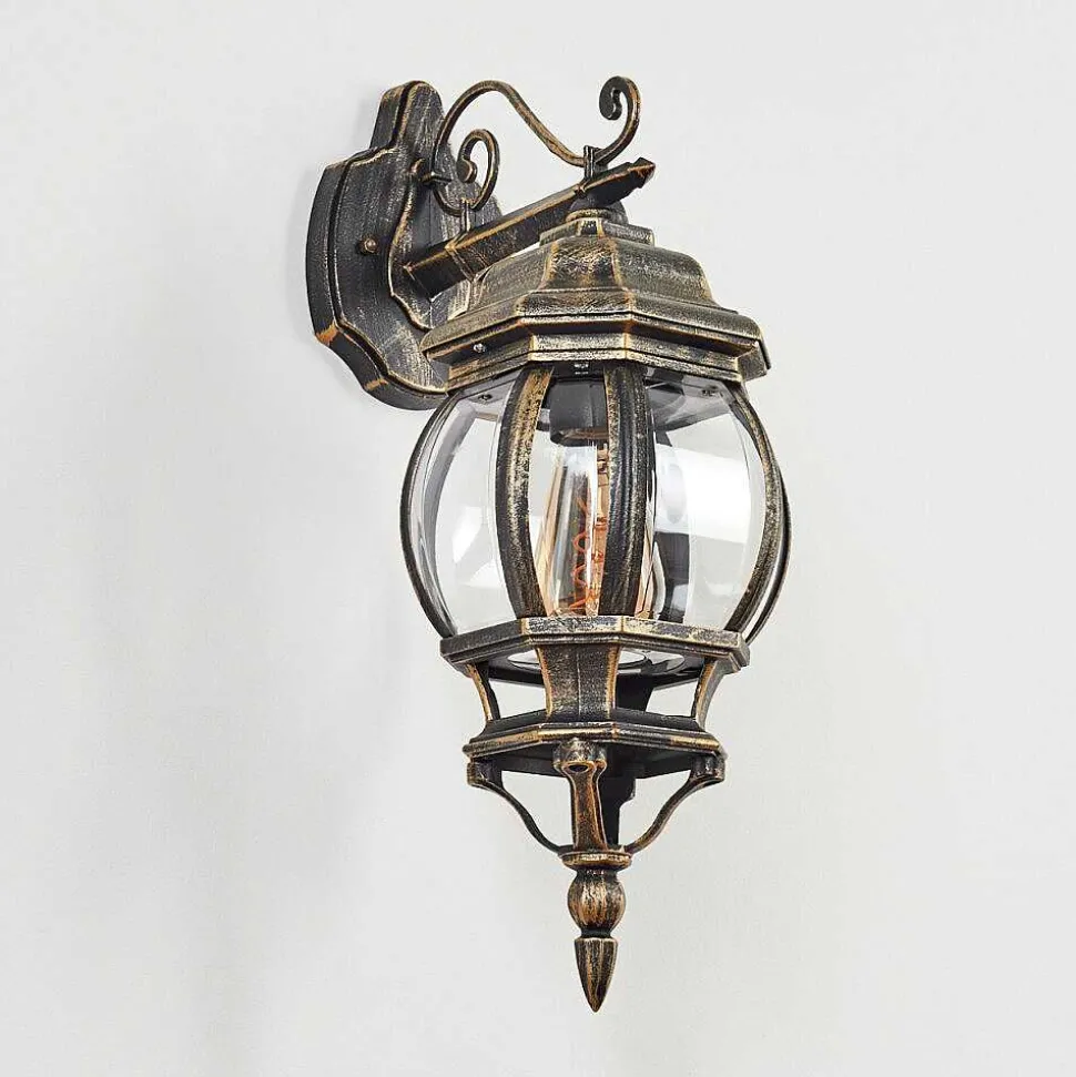 Applique Murale D'Exterieur Lentua Brun, Or, 1 Lumiere