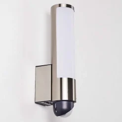 Applique Murale D'Exterieur Vason Led Acier Inoxydable, 1 Lumiere, Detecteur De Mouvement