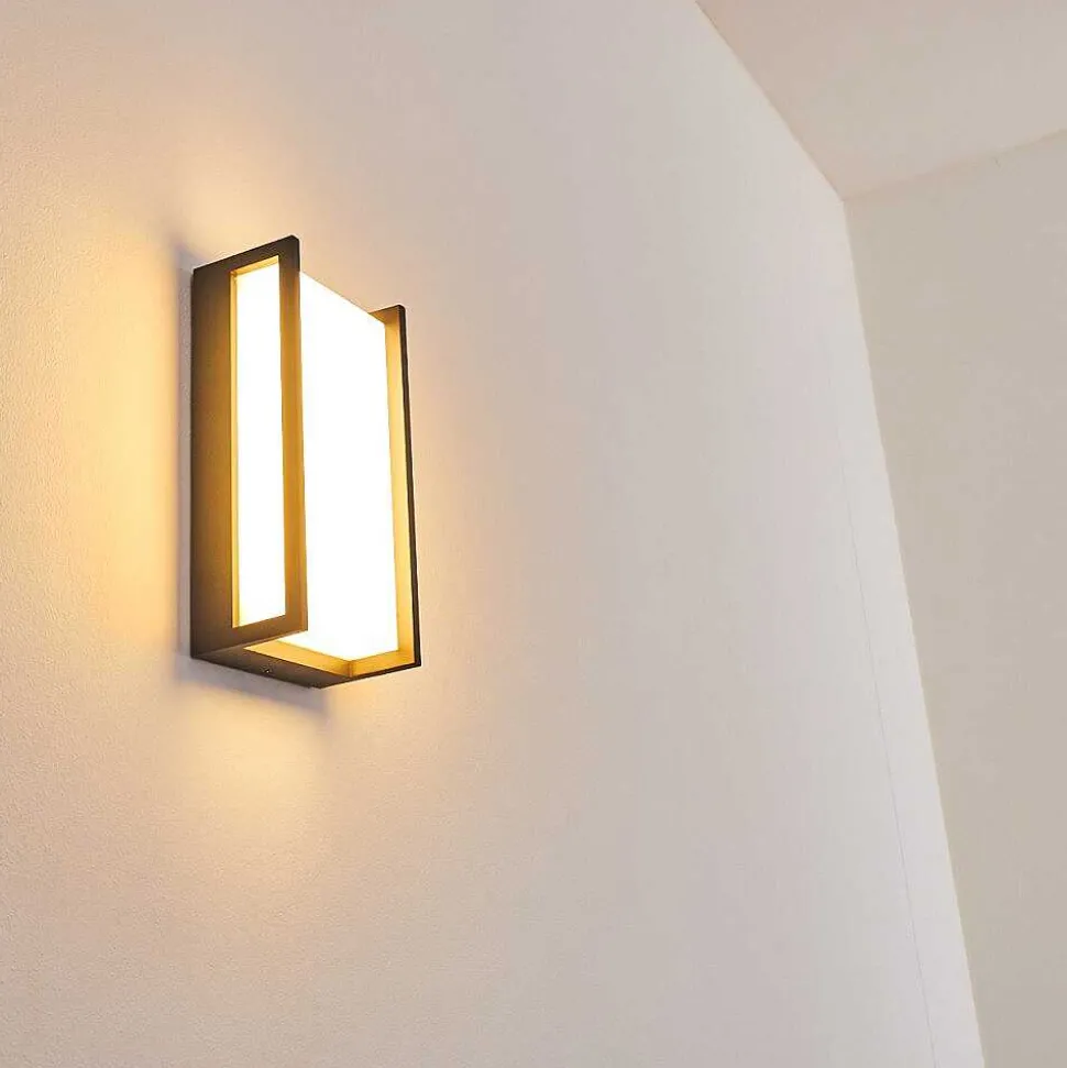 Applique Murale D'Exterieur Skove Led Anthracite, 1 Lumiere