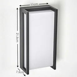 Applique Murale D'Exterieur Skove Led Anthracite, 1 Lumiere