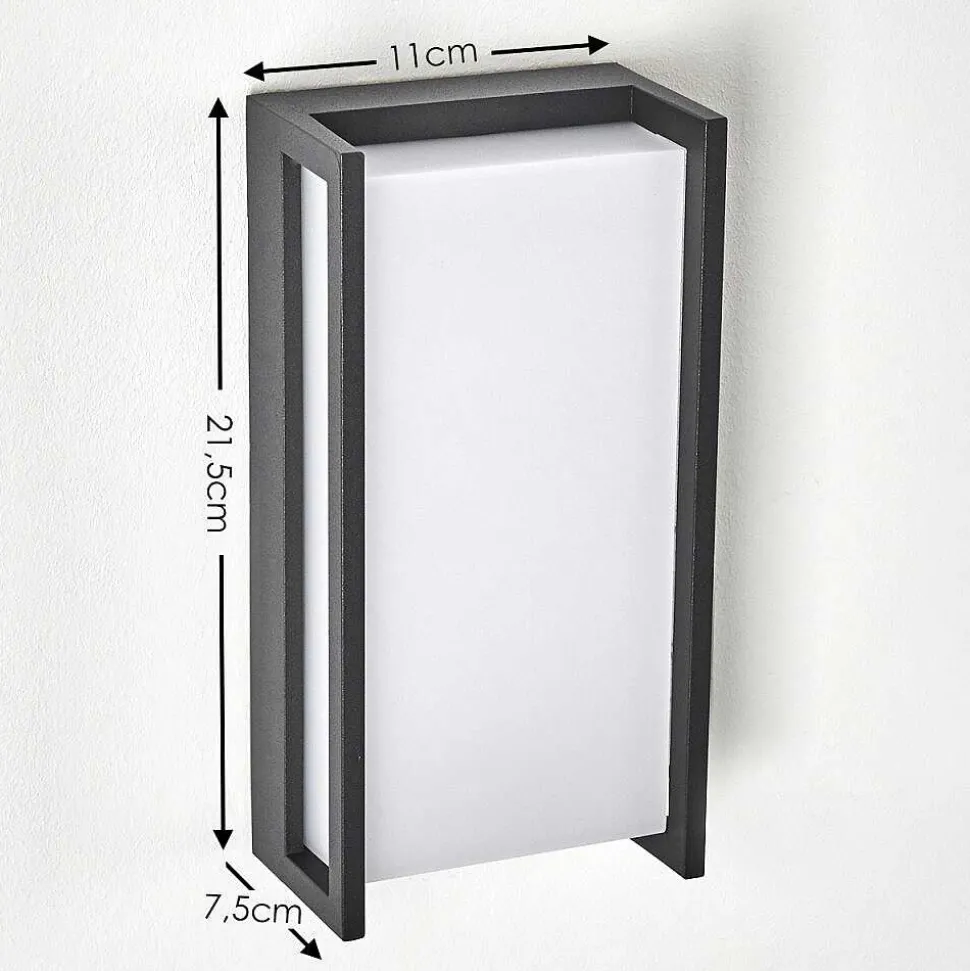 Applique Murale D'Exterieur Skove Led Anthracite, 1 Lumiere