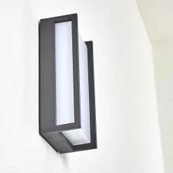 Applique Murale D'Exterieur Skove Led Anthracite, 1 Lumiere