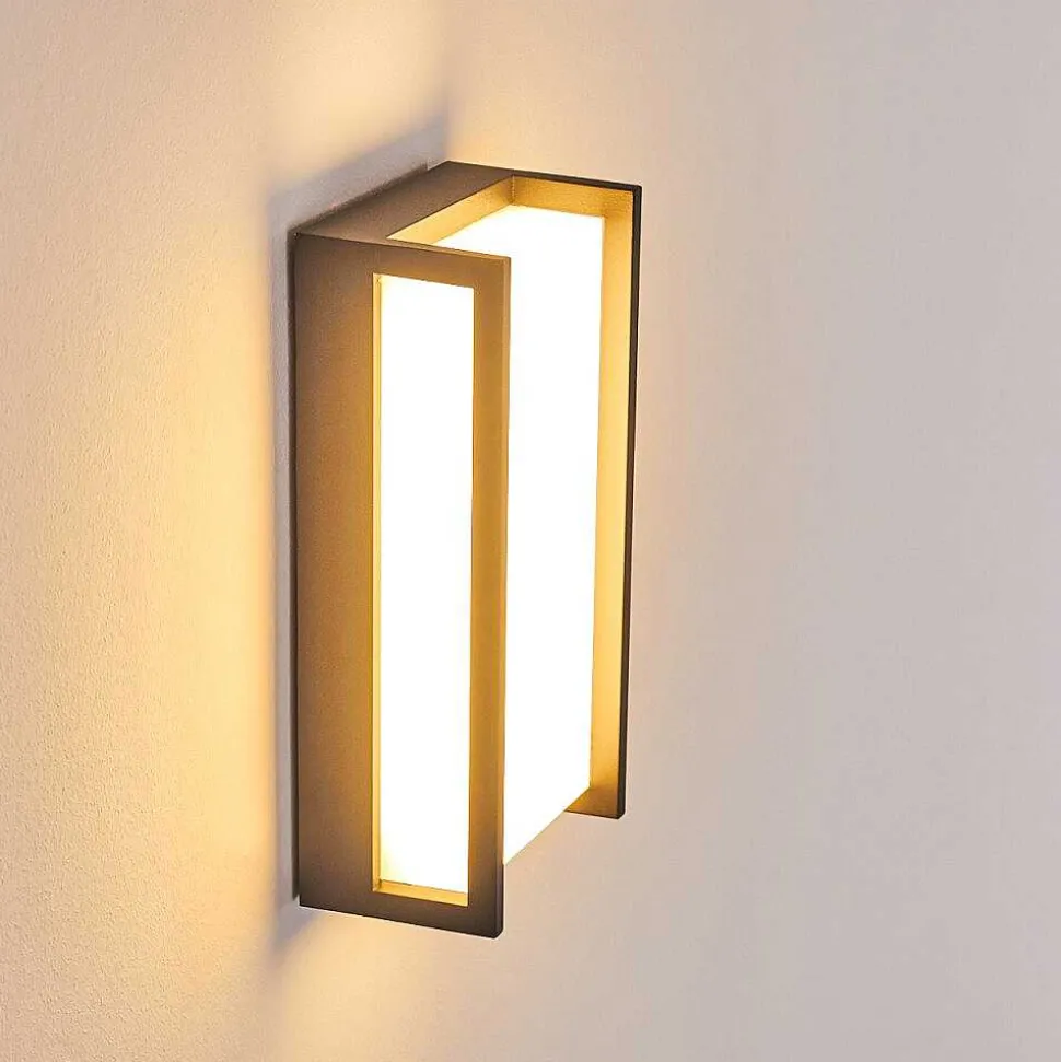 Applique Murale D'Exterieur Skove Led Anthracite, 1 Lumiere