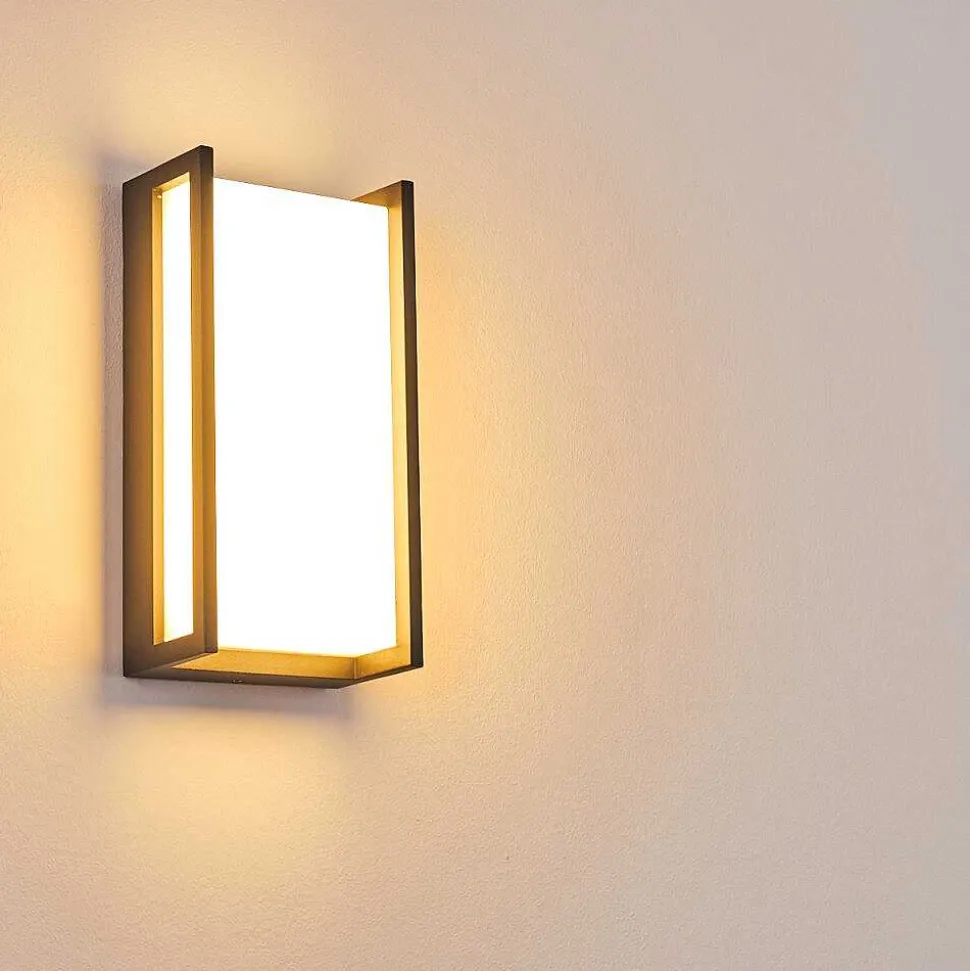 Applique Murale D'Exterieur Skove Led Anthracite, 1 Lumiere