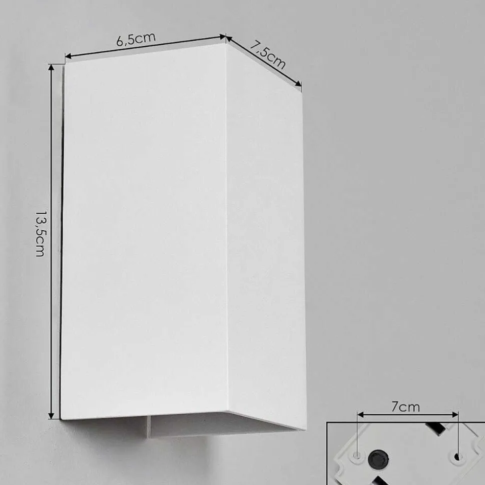 Applique Murale D'Exterieur Tamarin Led Blanc, 1 Lumiere