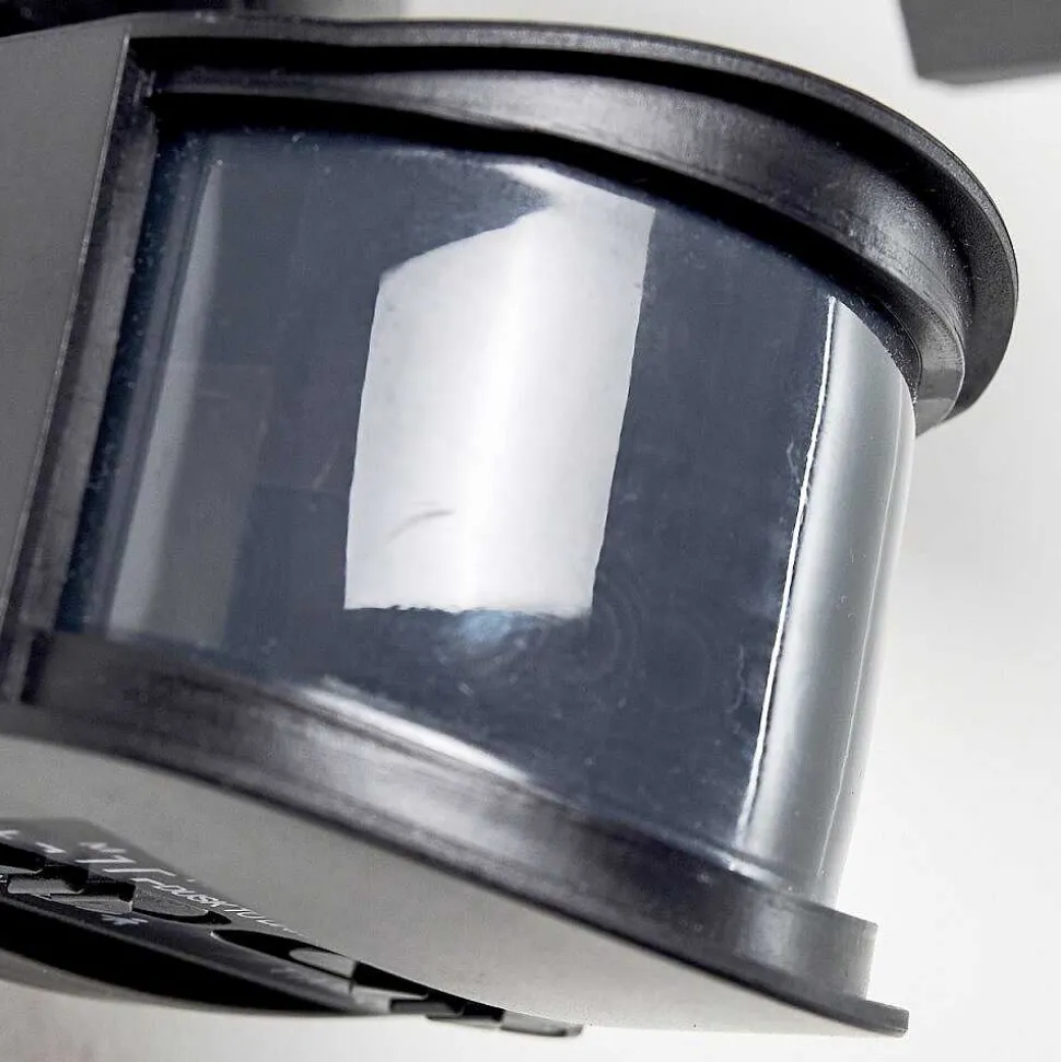 Applique Murale D'Exterieur Emmerlev Led Noir, 2 Lumieres, Detecteur De Mouvement