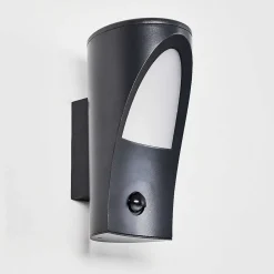 Applique Murale D'Exterieur Aria Anthracite, 1 Lumiere, Detecteur De Mouvement