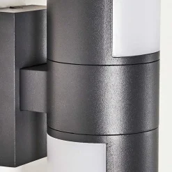 Applique Murale D'Exterieur Baulund Led Anthracite, 1 Lumiere