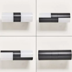 Applique Murale D'Exterieur Baulund Led Anthracite, 1 Lumiere