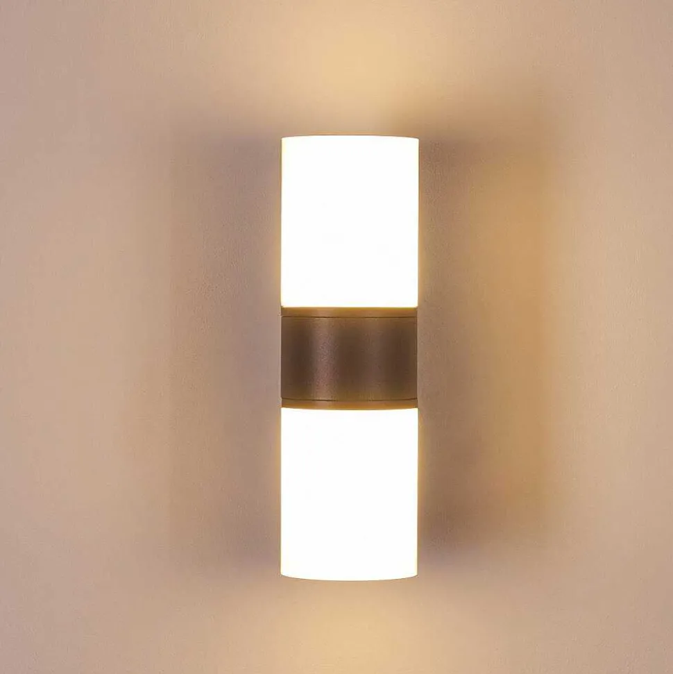 Applique Murale D'Exterieur Baulund Led Anthracite, 1 Lumiere