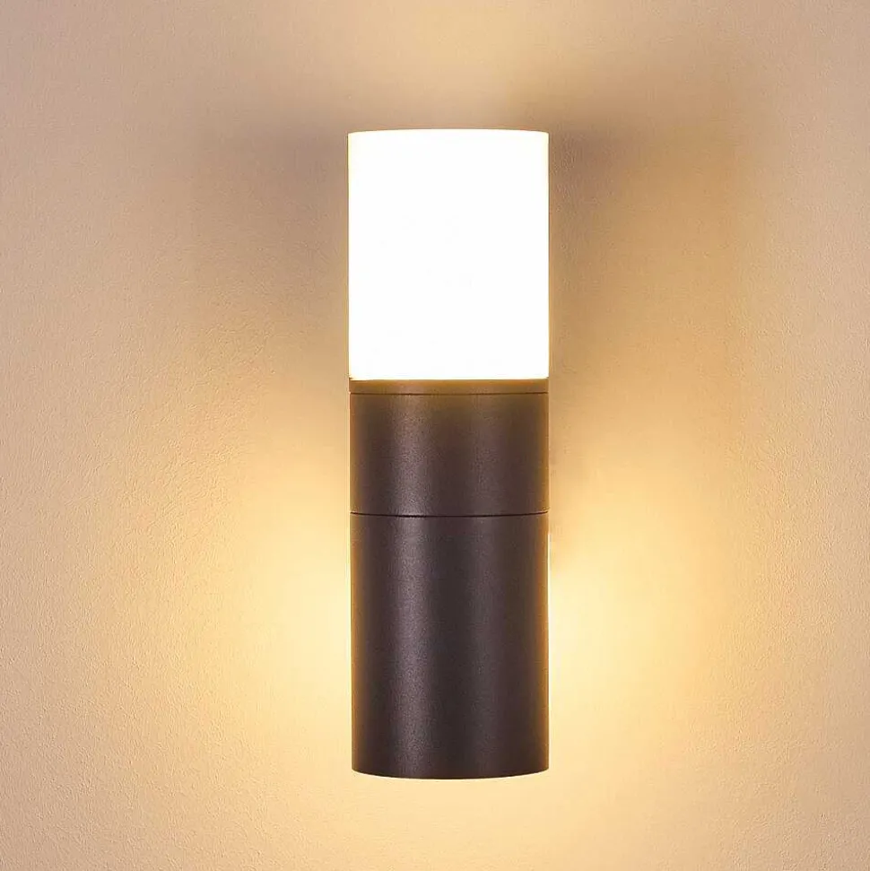 Applique Murale D'Exterieur Baulund Led Anthracite, 1 Lumiere