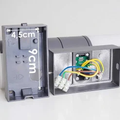 Applique Murale D'Exterieur Baulund Led Anthracite, 1 Lumiere