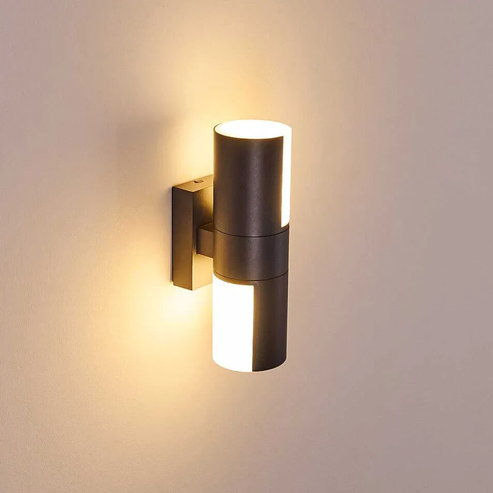 Applique Murale D'Exterieur Baulund Led Anthracite, 1 Lumiere