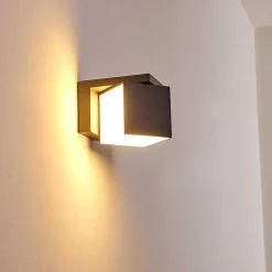 Applique Murale D'Exterieur Swanek Led Anthracite, 1 Lumiere