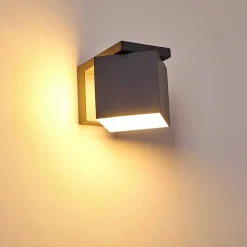 Applique Murale D'Exterieur Swanek Led Anthracite, 1 Lumiere