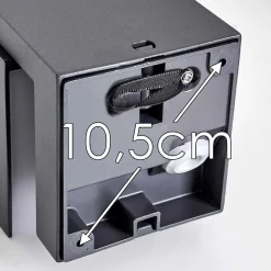 Applique Murale D'Exterieur Swanek Led Anthracite, 1 Lumiere