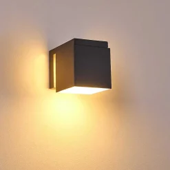 Applique Murale D'Exterieur Swanek Led Anthracite, 1 Lumiere