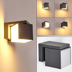 Applique Murale D'Exterieur Swanek Led Anthracite, 1 Lumiere