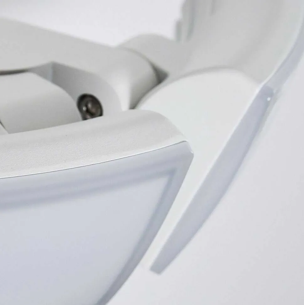 Applique Murale D'Exterieur Foroyar Led Blanc, 2 Lumieres, Detecteur De Mouvement