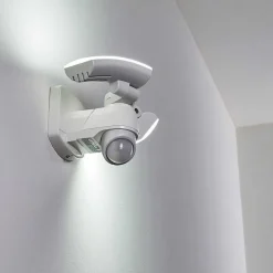 Applique Murale D'Exterieur Foroyar Led Blanc, 2 Lumieres, Detecteur De Mouvement
