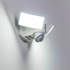 Applique Murale D'Exterieur Foroyar Led Blanc, 2 Lumieres, Detecteur De Mouvement