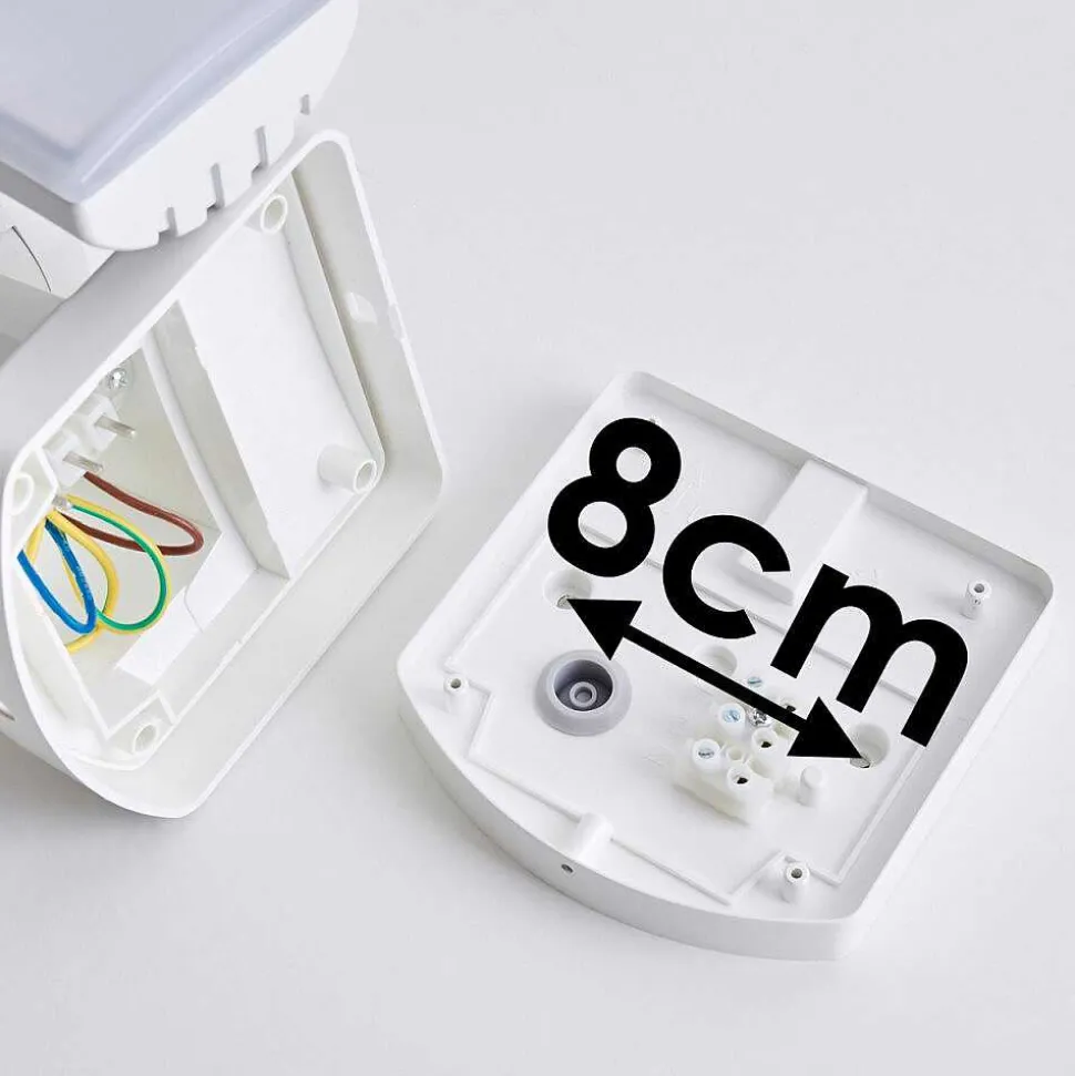 Applique Murale D'Exterieur Foroyar Led Blanc, 2 Lumieres, Detecteur De Mouvement