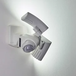 Applique Murale D'Exterieur Foroyar Led Blanc, 2 Lumieres, Detecteur De Mouvement