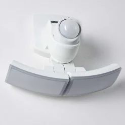 Applique Murale D'Exterieur Foroyar Led Blanc, 2 Lumieres, Detecteur De Mouvement