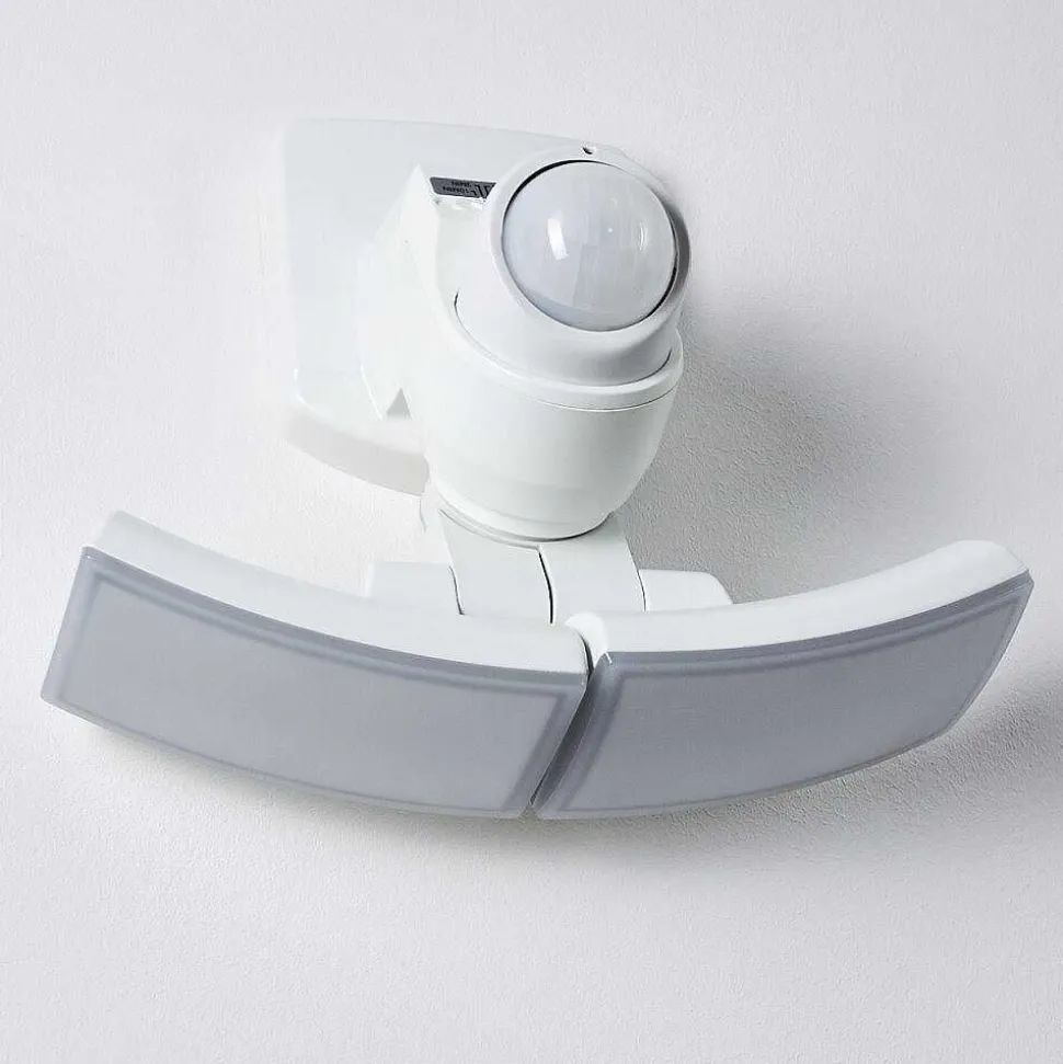 Applique Murale D'Exterieur Foroyar Led Blanc, 2 Lumieres, Detecteur De Mouvement