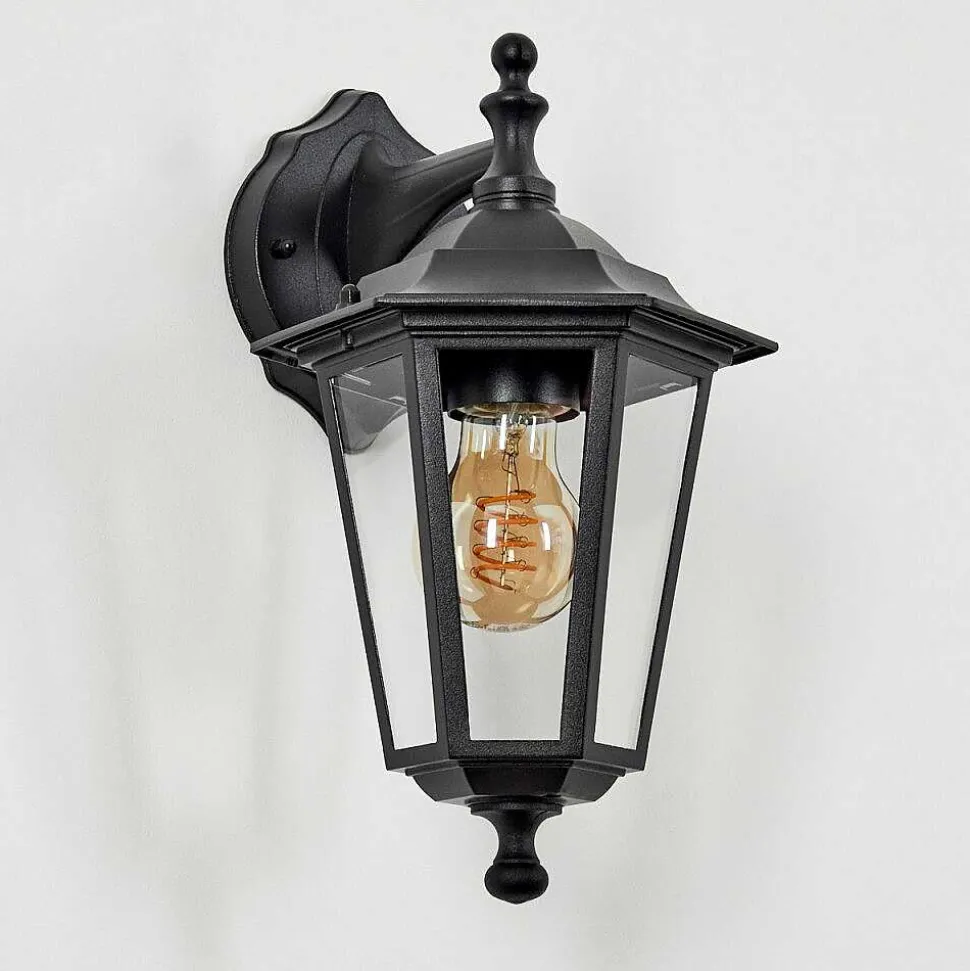 Applique Murale D'Exterieur Loria Noir, 1 Lumiere