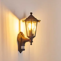 Applique Murale D'Exterieur Loria Noir, 1 Lumiere